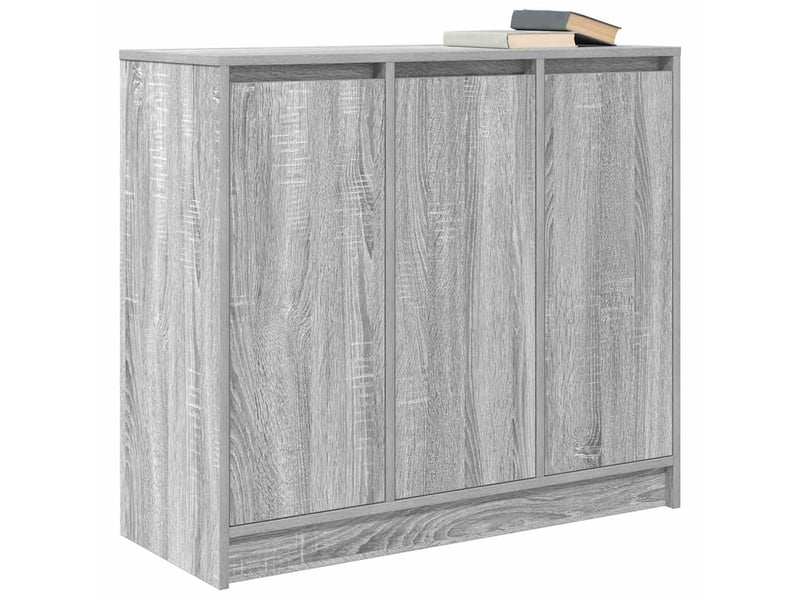  Buffet - bahut - meuble de rangement sonoma gris 85x34x76 cm bois d'ingénierie  - Conforama D
