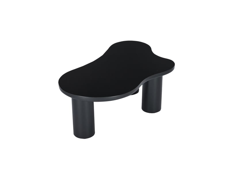  Table basse forme nuage irrégulière plateau en mdf pieds en pvc protection en feutre  - Conforama A