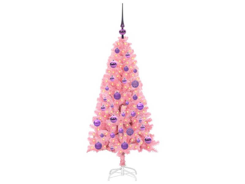 Sapin de noël - arbre de noël rose 120 cm pvc - Conforama C