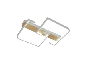 Fabrilamp frondella, plafonnier, moderne, led, 76 w, 8360 lm, 3000-4000-6500 k, blanchêtre, 6 x 45 x 38 cm