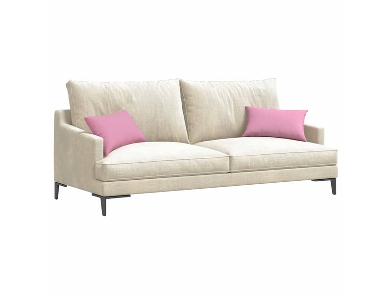  Lot de 2 coussins de canapé, coussins décoratifs tissu rose 50 x 30 cm cf58932  - Conforama C