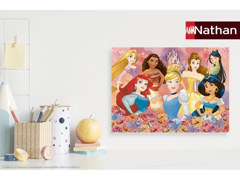  Nathan puzzle 45 p - les princesses disney 86177 - Conforama D