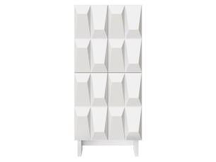 Meuble à chaussures 8 paire(s)  <strong>PANGIVO</strong>  <strong></strong> coloris blanc