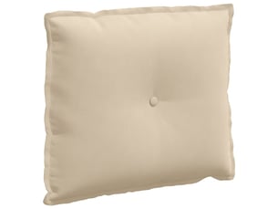 Coussin de dos, coussin de dossier crème 60 x 50 cm tissu en microfibre cf54635