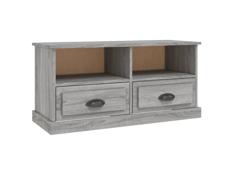 Meuble tv - banc tv - meuble de rangement sonoma gris 93x35,5x45 cm bois d'ingénierie  - Conforama A
