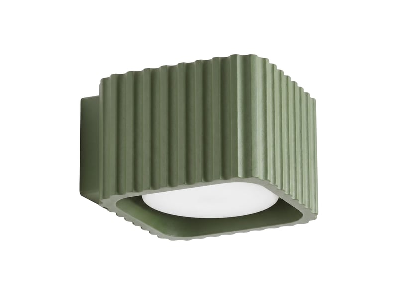  Applique riff vert olive gx53 aluminium moderne 6x10x12cm SL.3052 - Conforama A