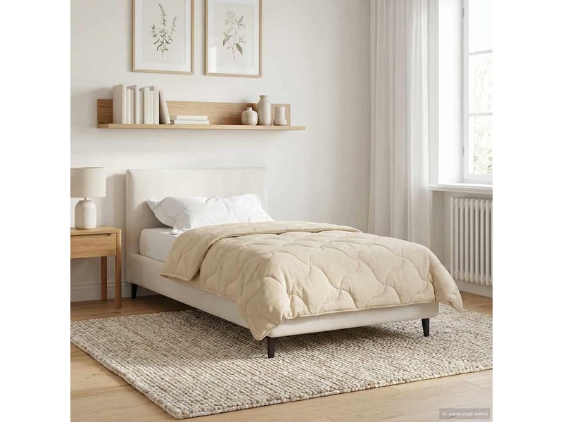  Duvet d'hiver - couette 135 x 220 cm hiver - couette crème respirant  - Conforama B
