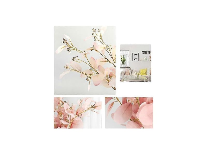  Feuilles d'eucalyptus artificielles, fausses fleurs, plante, décoration pour mariage, maison, café, fête5  - Conforama B