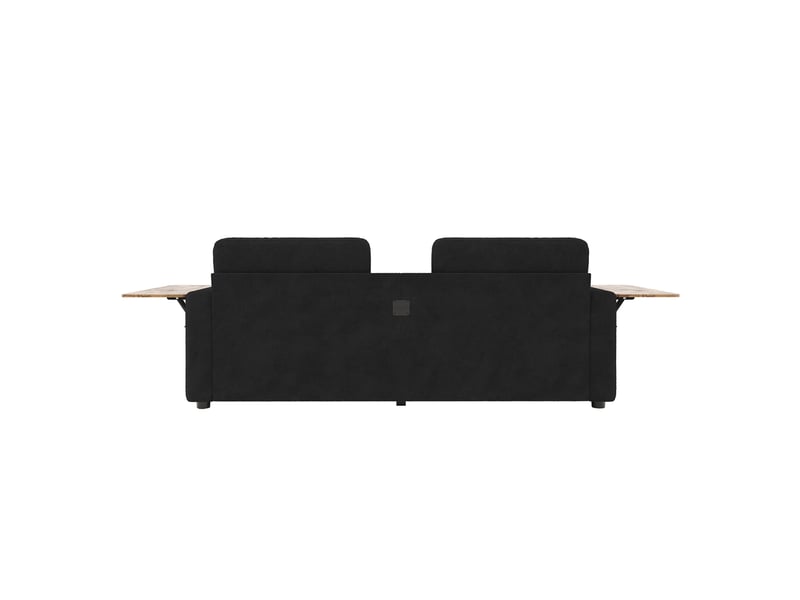 Canapé 2 places avec rangements, tablettes réglables et porte-gobelets homvra - Conforama A