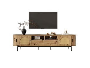 Meuble tv coloris naturel 200 cm WISHDOR  