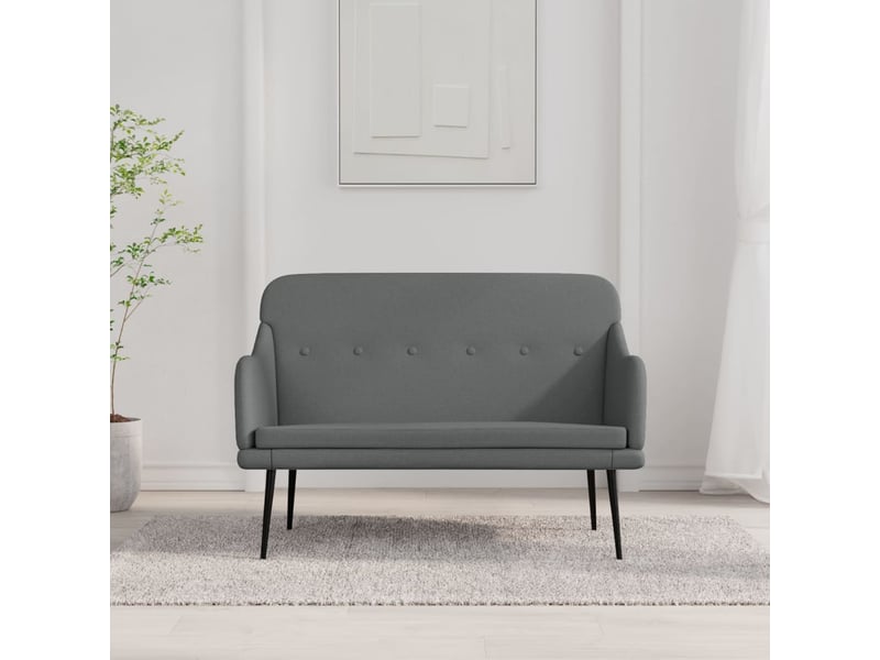 Banc chambre, banc de lit gris foncé 110x76x80 cm tissu  - Conforama B