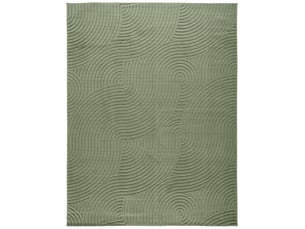 Tapis moderne en polypropylène vert, 201 x 201 cm