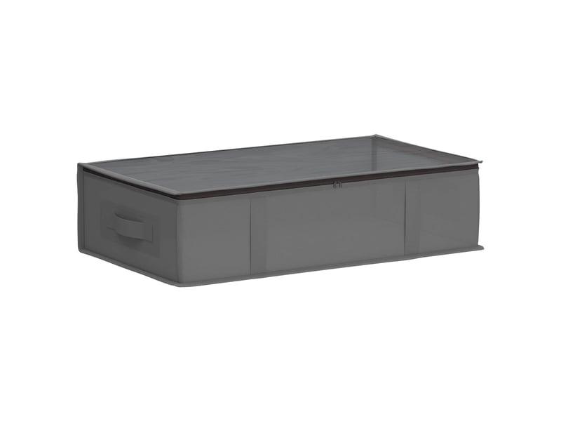Boîte de rangement avec fenêtre transparente anthracite shl15410 - Conforama A