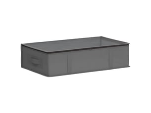 Boîte de rangement avec fenêtre transparente anthracite shl15410