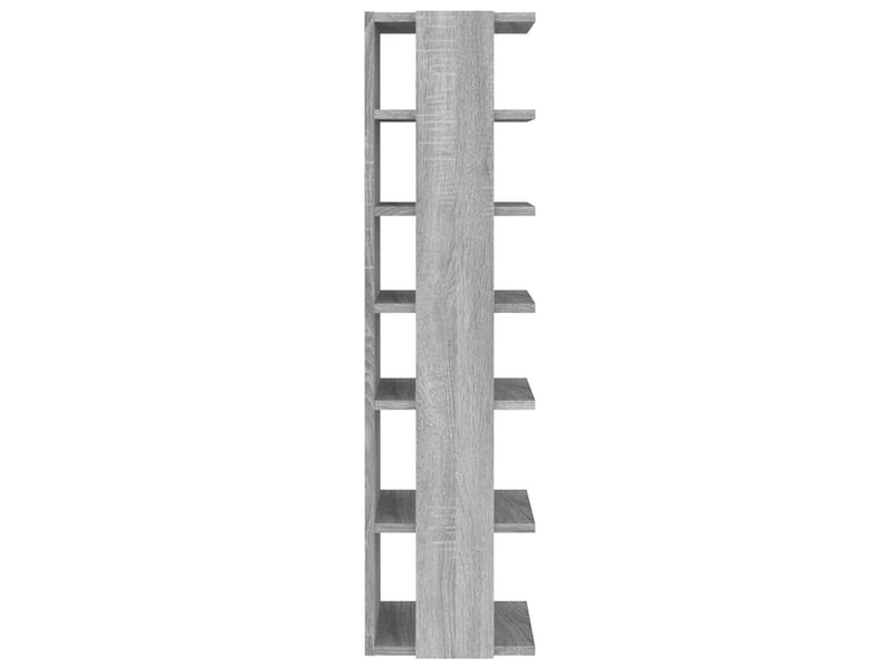  Meuble à chaussures, étagère à chaussures sonoma gris 27,5x27x102 cm bois ingénierie  - Conforama D