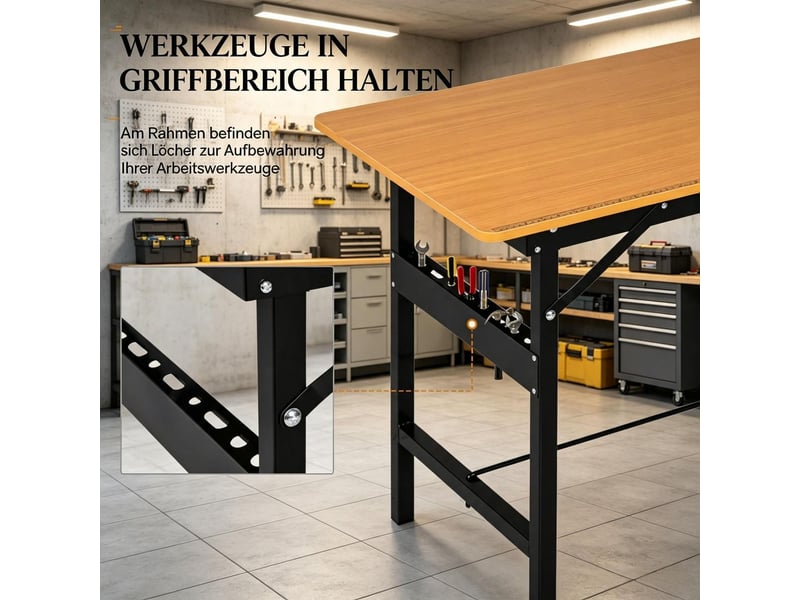  Table basse structure pliable usage multifonctionnel format compact  - Conforama E