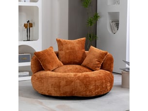 Fauteuil fixe  <strong></strong> Tissu orange