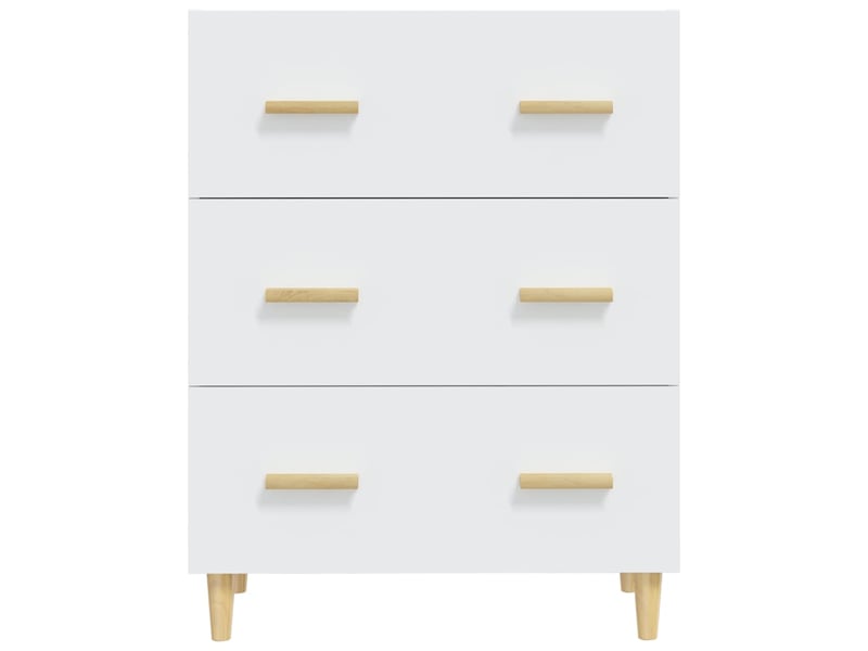 Buffet - bahut - meuble de rangement blanc 70x34x90 cm bois d'ingénierie  - Conforama C