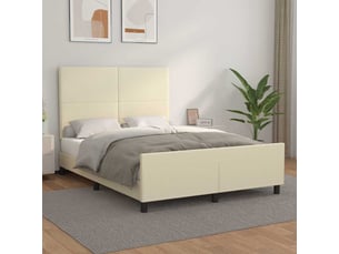 Lit 2 places 140x200 cm <strong></strong> <strong></strong> coloris beige