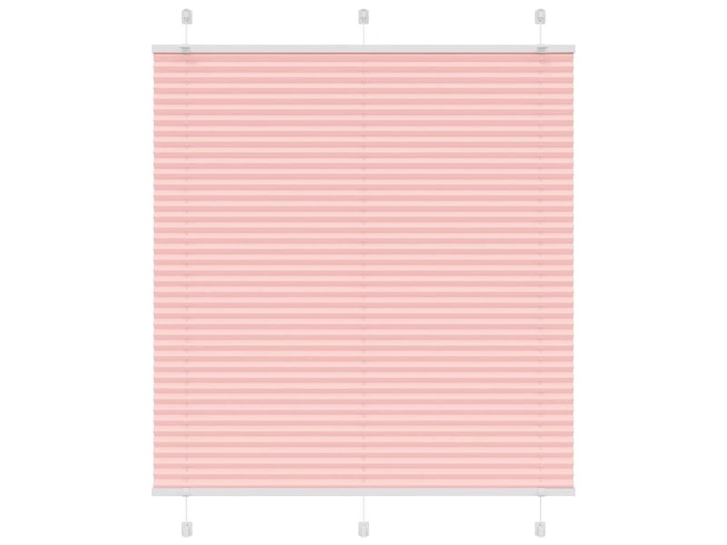 Store plissé, store de fenêtre rose 120x150 cm largeur du tissu 119,4cm polyester cf46980  - Conforama B