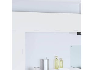 Meuble de rangement cuisine, armoire suspendue blanc 50x31x40cm bois d'ingénierie