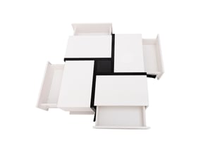Table basse coloris blanc VLIVRA