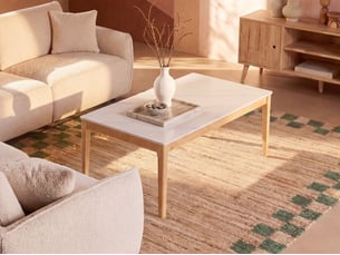 Table basse bonney marbre blanc