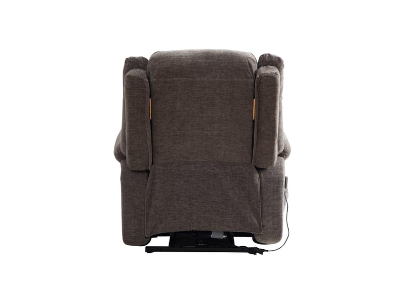  Fauteuil releveur électrique gris avec massage, chauffage, dossier et repose-pieds réglables  - Conforama E