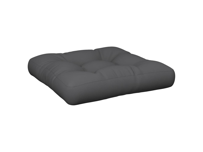  Coussin de palette, coussin de chaise, coussin de canapé anthracite 58x58x10 cm tissu cf55274  - Conforama A