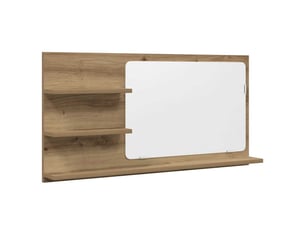 Armoire à miroir de salle de bain chêne artisanal 90x11x45 cm