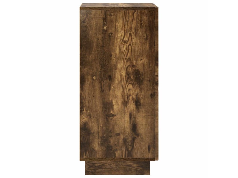  Buffet salon, buffet de rangement chêne fumé 33,5x34,5x75 cm bois d'ingénierie shl49413  - Conforama E