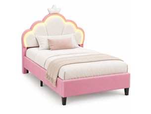 Lit simple 90x200 cm YYXLDYNB   coloris rose