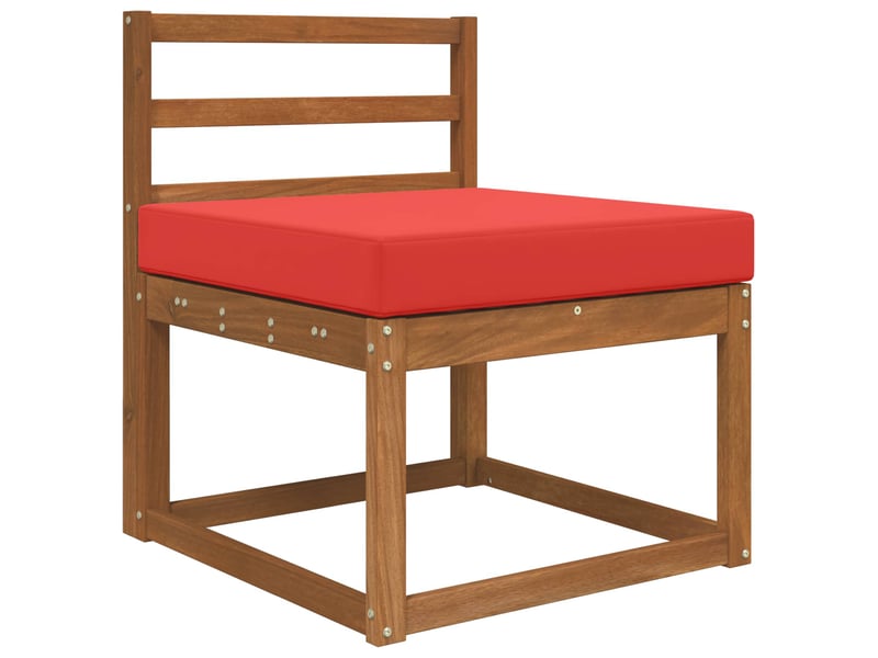  Coussin de canapé d'extérieur, coussin de chaise polyester rouge 60 x 60 cm cf54151  - Conforama C