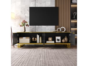Meuble tv coloris noir