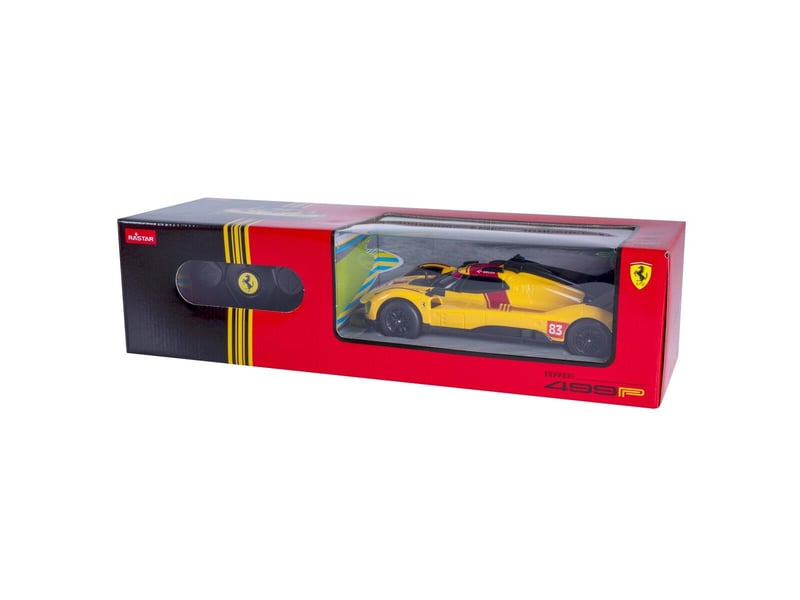  Voiture télécommandée ferrari 499p-n83 1:24 jaune 2,4ghz 402263 - Conforama C