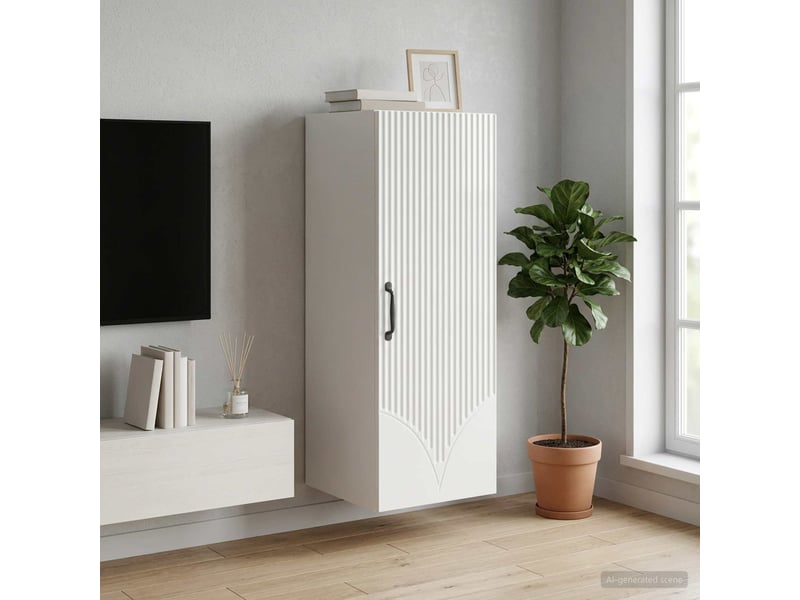  Armoire murale salon, meuble de rangement 33 x 34,5 x 90 cm bois d'ingénierie shl8583  - Conforama B