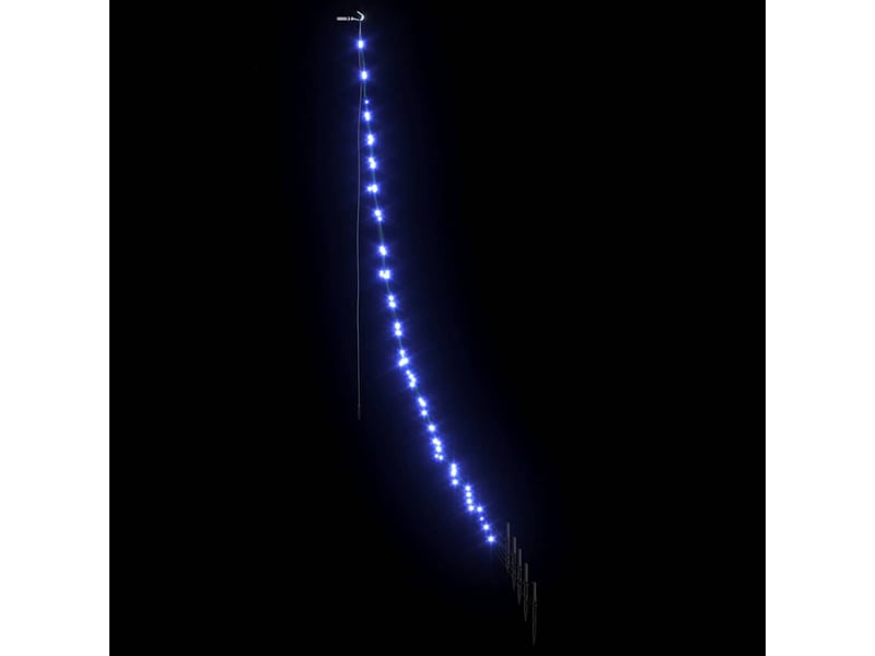  Arbre de noël, sapin de noël led avec piquets au sol bleu 182 cm métal  - Conforama E