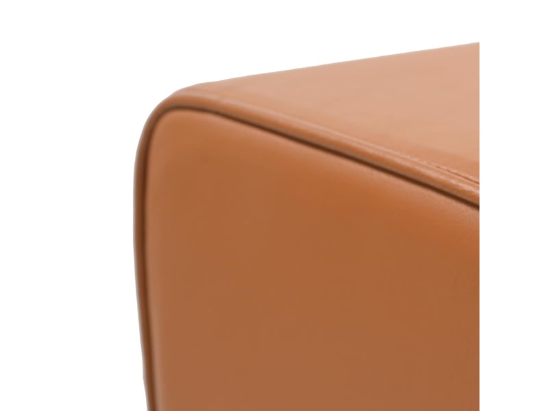  Banc d'entrée, banc interieur marron 110x30x45 cm cuir véritable  - Conforama E