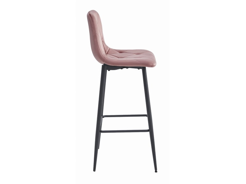 Family hoker nado - velours rose foncépieds noirs x 1  - Conforama C