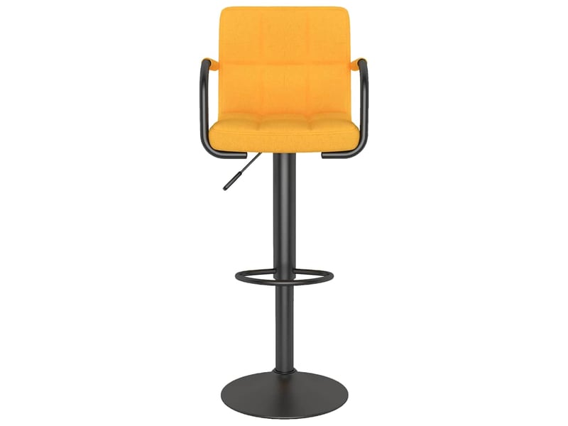  Lot de 2 tabouret de bar, chaise de bar jaune moutarde tissu shl29165  - Conforama D
