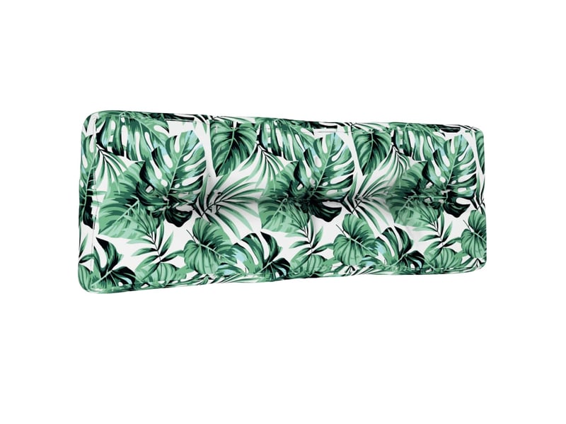  Coussin de palette, coussin de chaise, coussin de canapé à motif de feuilles 120x40x12 cm tissu cf55260  - Conforama D