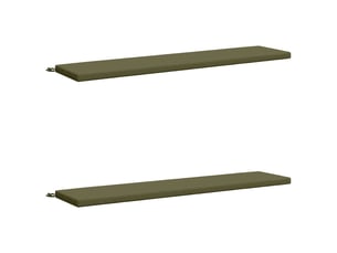 Lot de 2 coussins de banc, coussins d'assise soest 100 % polyester vert olive cf57591