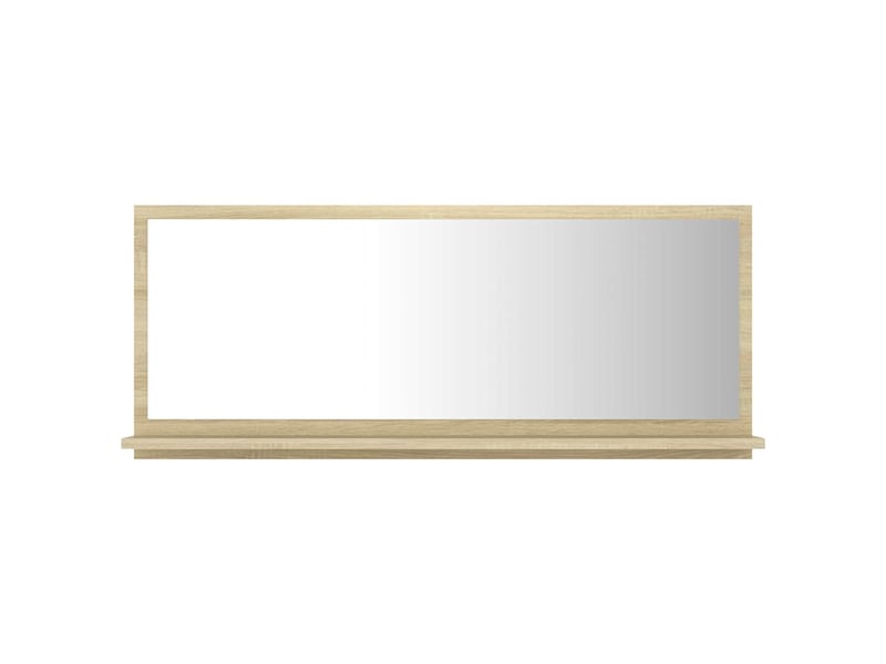  Miroir de salle de bain, miroir de toilette chêne sonoma 90x10,5x37 cm aggloméré cf62541  - Conforama A