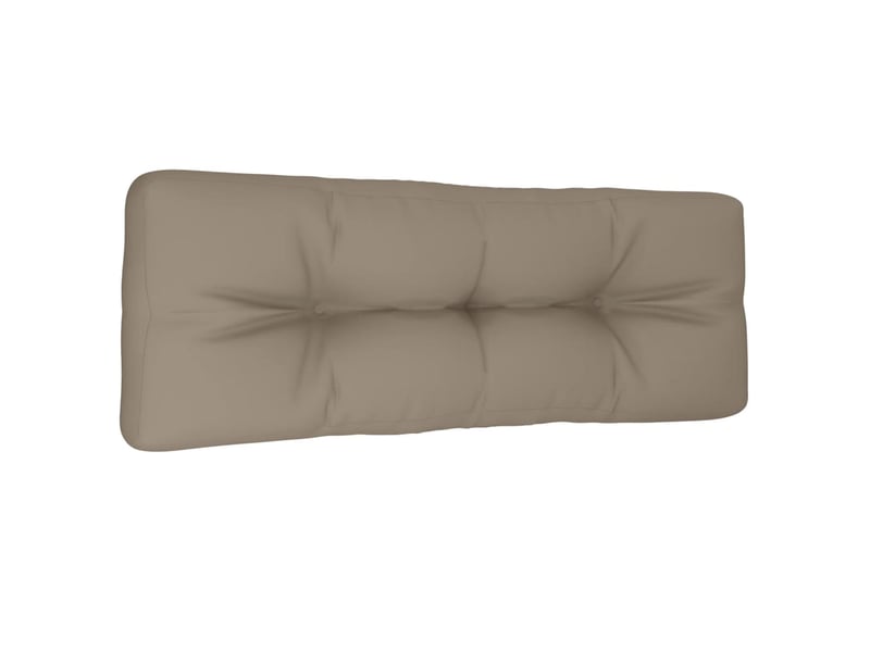  Coussin de palette, coussin de chaise, coussin de canapé taupe 120x40x12 cm tissu cf55460  - Conforama D