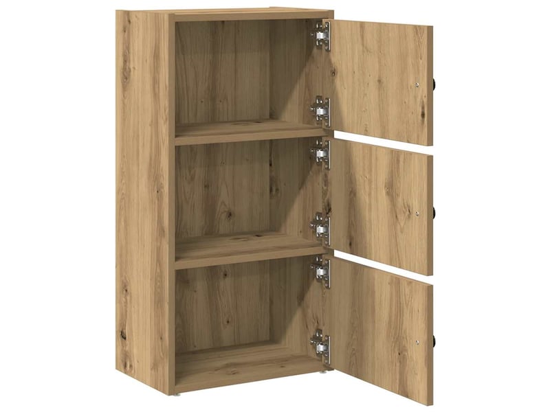  Bibliothèque, étagère de rangement chêne artisanal 40x24x77 cm bois d'ingénierie  - Conforama E