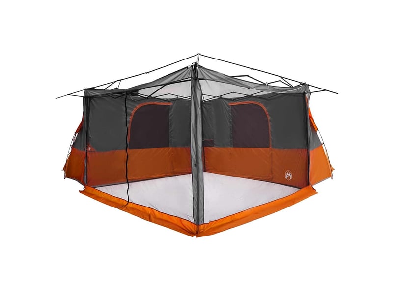  Tente intérieure 8 personne gris et orange taffetas  - Conforama E