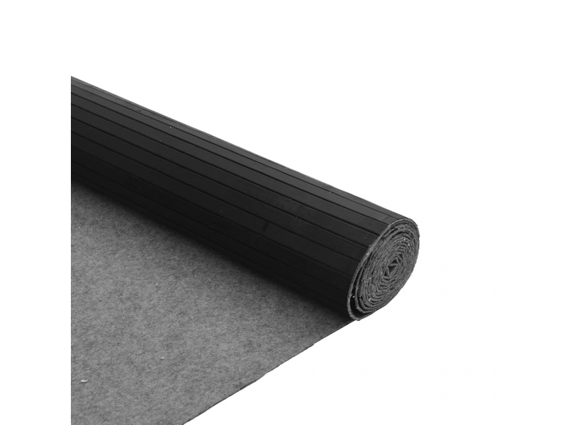  Tapis rectangulaire noir 80x300 cm bambou - comfortxl 376780 - Conforama E