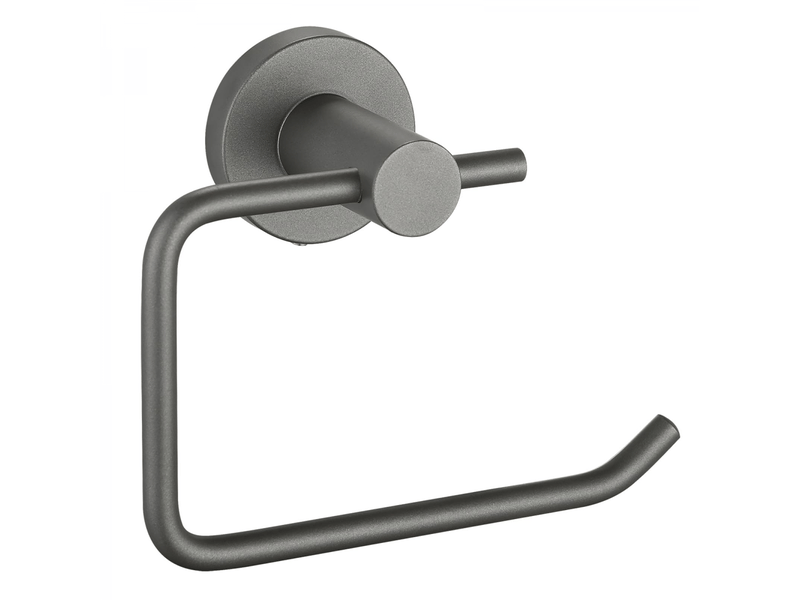  Porte-rouleau de toilette mural en acier inoxydable 304,support pour papier toilette pour salle de bain,cuisine ou toilettes (gris)  - Conforama A