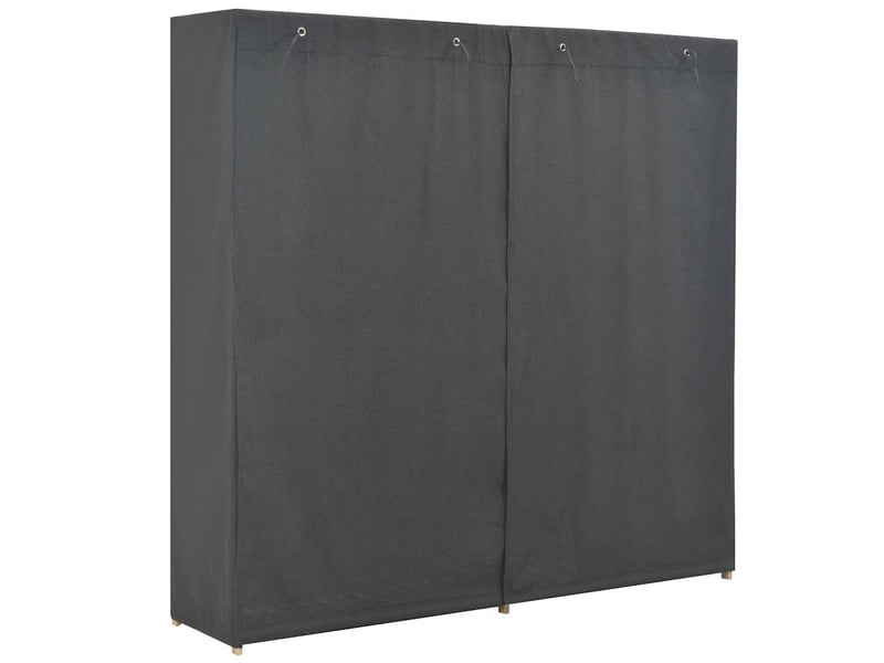  Garde-robe chambre, armoire de rangement gris 200x40x170 cm tissu  - Conforama C