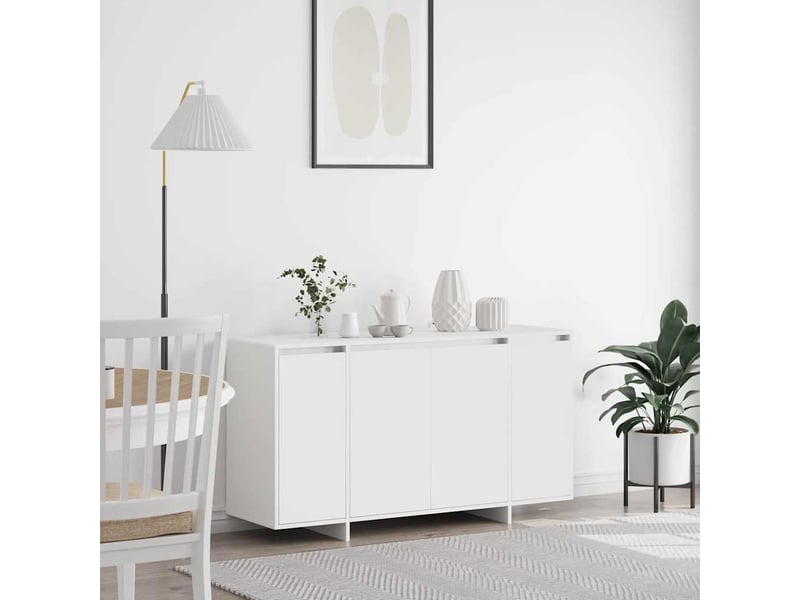  Buffet - bahut - meuble de rangement blanc 135 x 41 x 75 cm bois d'ingénierie  - Conforama B